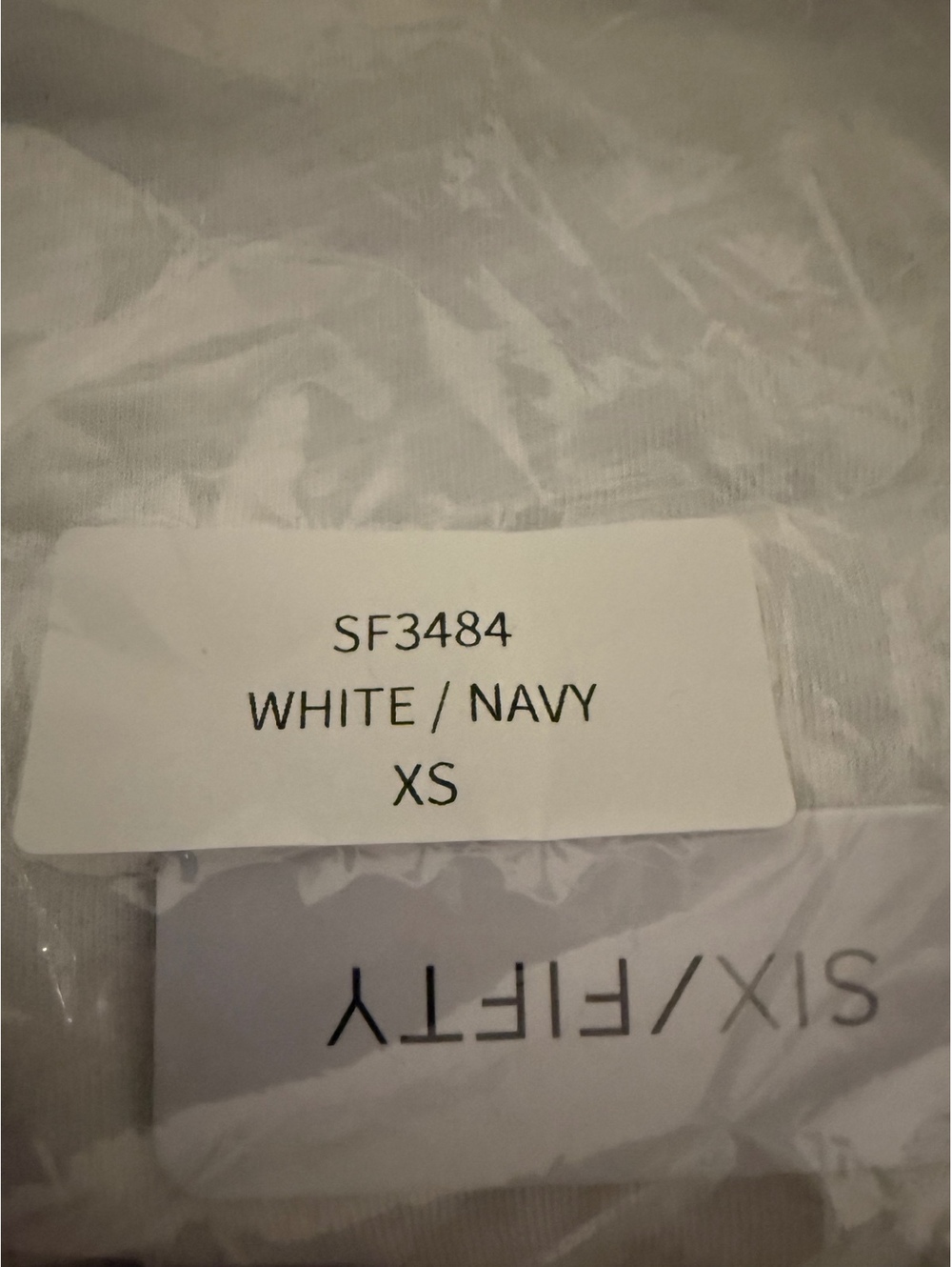 NWT Six Fifty White Navy Long Sleeve Top Size XS - Picture 7 of 7